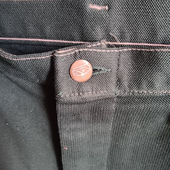 36x31 True Vintage Sears Jeans Joint Green Polyester Flare Jeans Pants 1970's - Picture 6 of 6